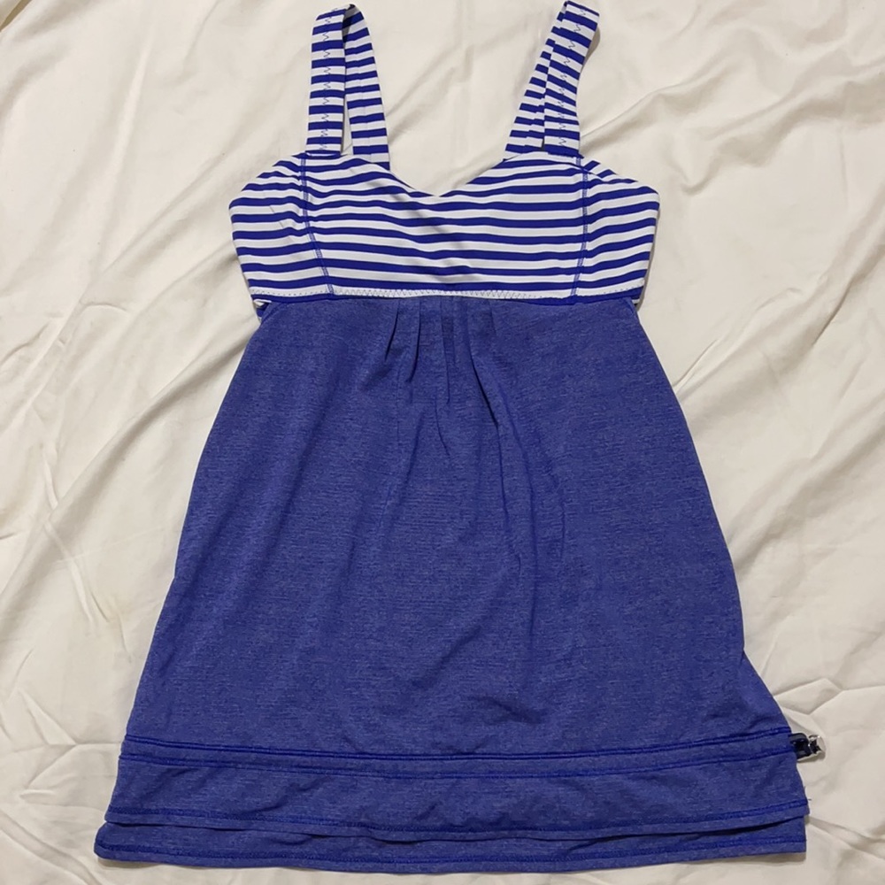 Lululemon blue “Run: Back on Track” tank size 4